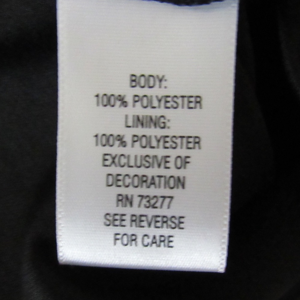 Candie’s Pleaded Black Dress With Back Bow Large - Picture 7 of 8